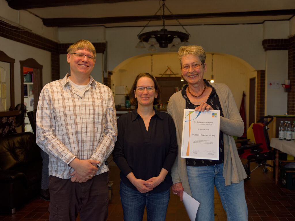 Daniel Tolsdorf, Katrin Anders, Gerhild Alf - Mitglieder des Inklusik-Teams